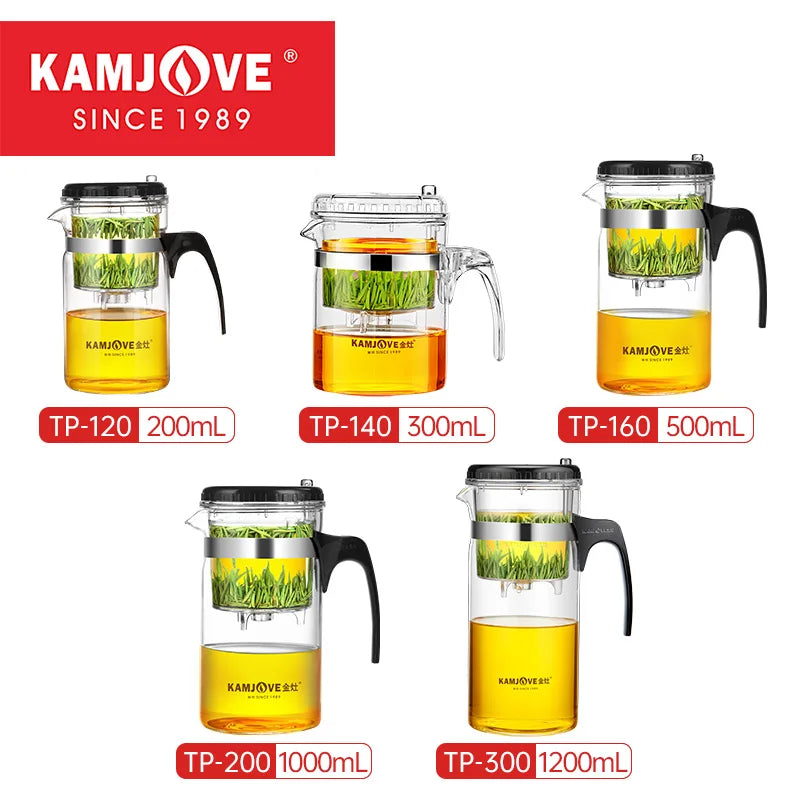 Separating Glass Teapot with Strainer