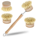 Wooden Dish Brush with Natural Sisal and Coconut Durable