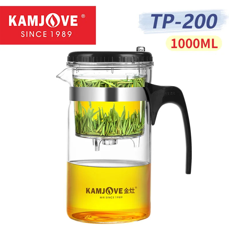 Separating Glass Teapot with Strainer