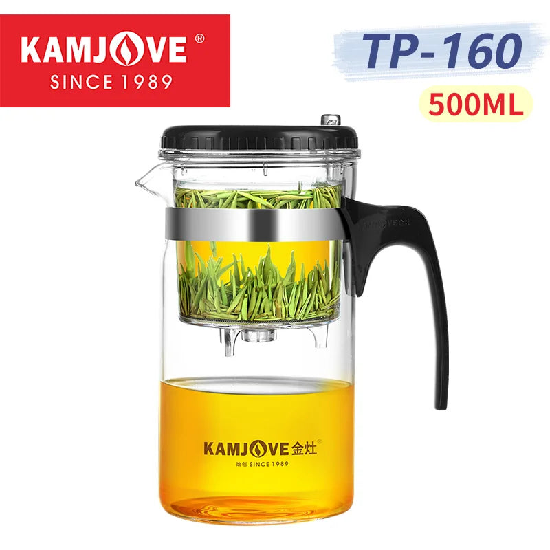 Separating Glass Teapot with Strainer