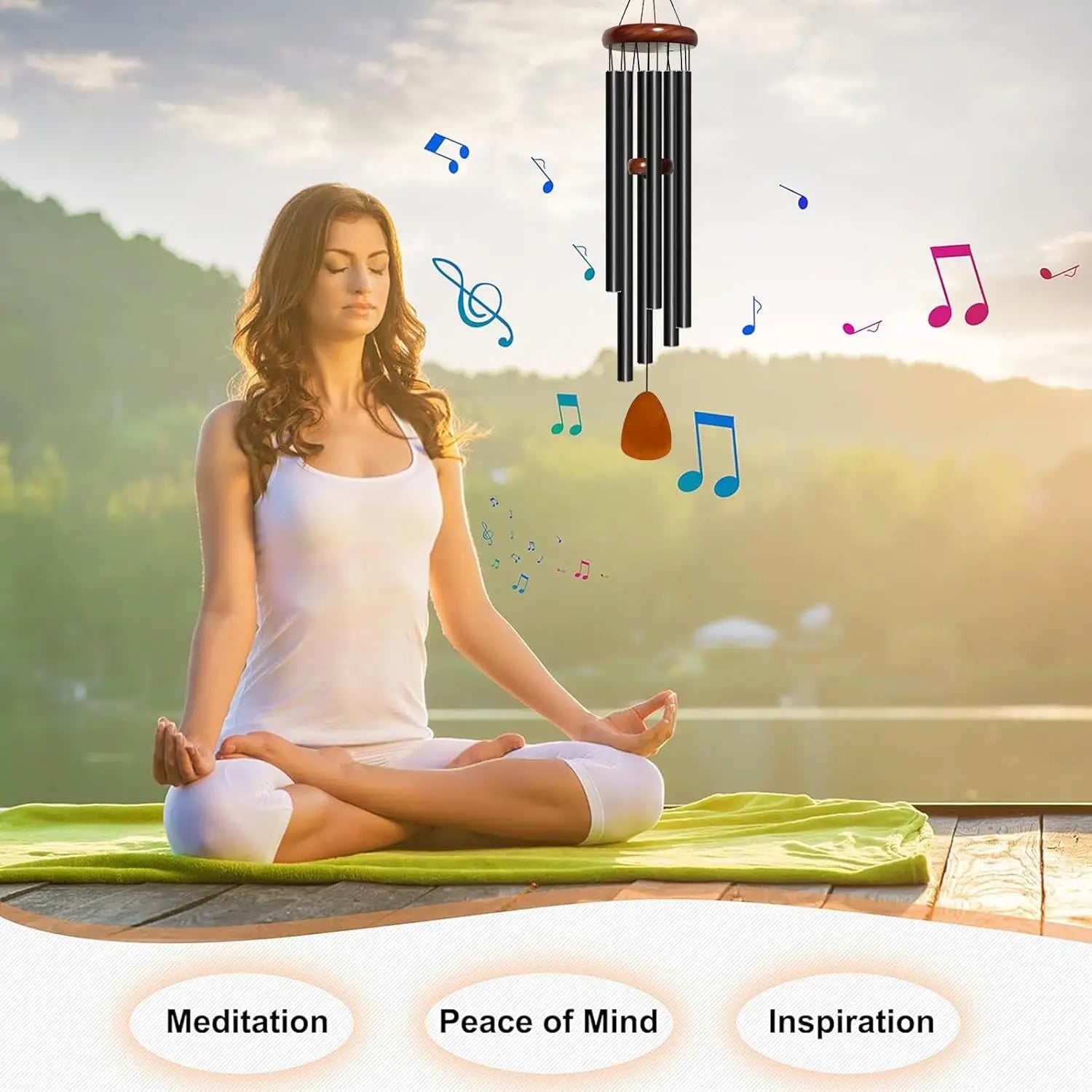 Outdoor Retro Aluminum Tube Hanging Wind Chimes