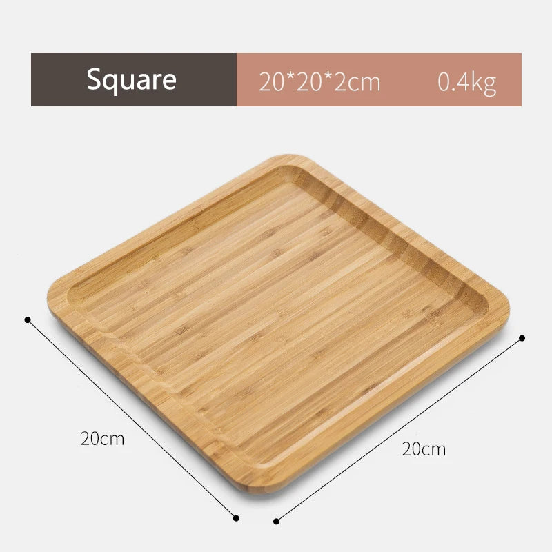 Simple Japanese Bamboo Tea Tray Kitchen