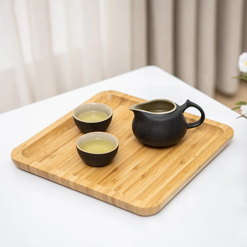 Simple Japanese Bamboo Tea Tray Kitchen