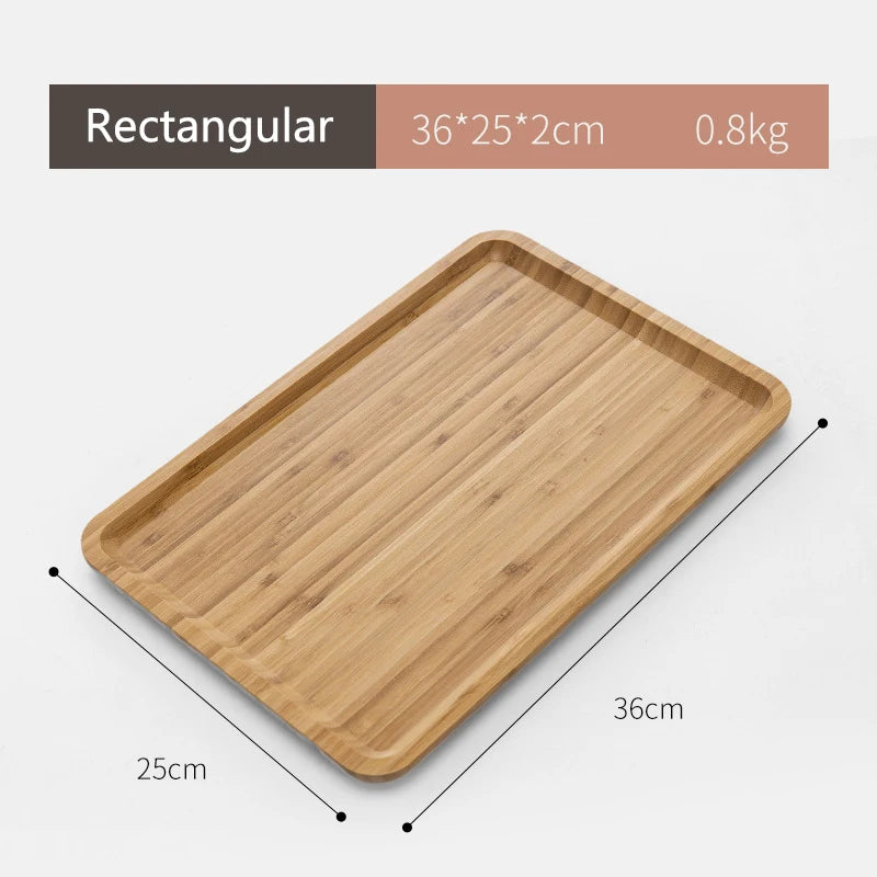 Simple Japanese Bamboo Tea Tray Kitchen