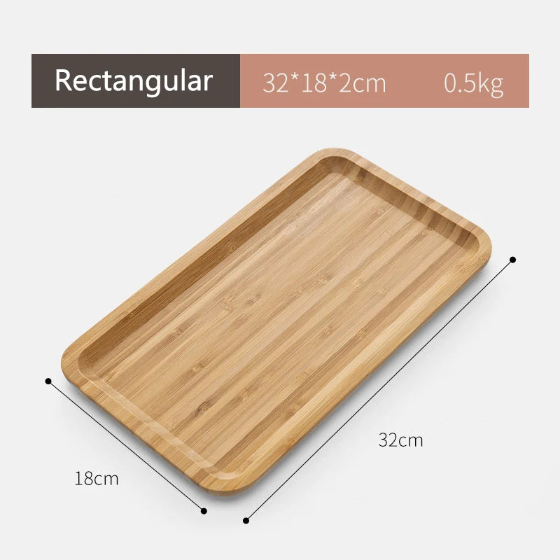 Simple Japanese Bamboo Tea Tray Kitchen