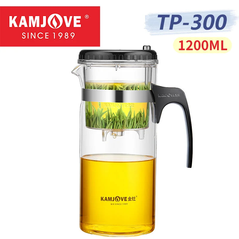 Separating Glass Teapot with Strainer