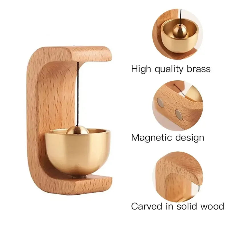 Dopamine Wind-Bell – Magnetic Beech Wood Home Bell