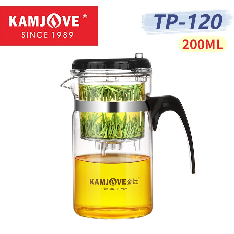 Separating Glass Teapot with Strainer