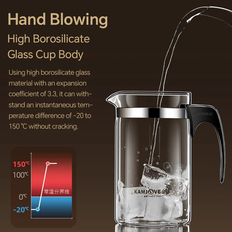 Separating Glass Teapot with Strainer