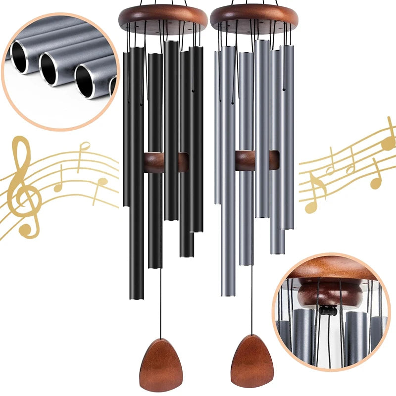 Outdoor Retro Aluminum Tube Hanging Wind Chimes