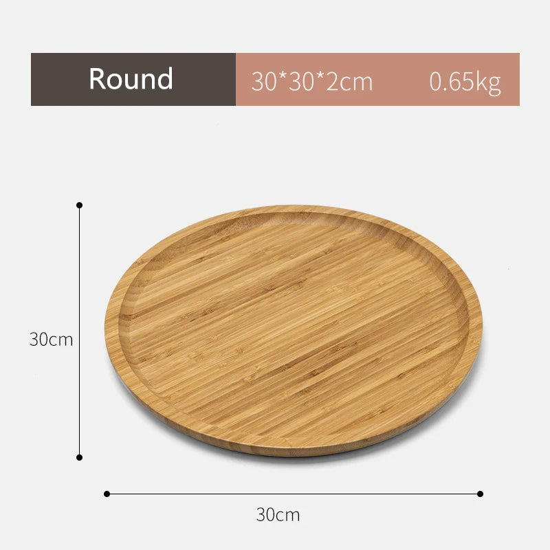 Simple Japanese Bamboo Tea Tray Kitchen