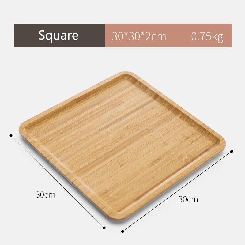 Simple Japanese Bamboo Tea Tray Kitchen