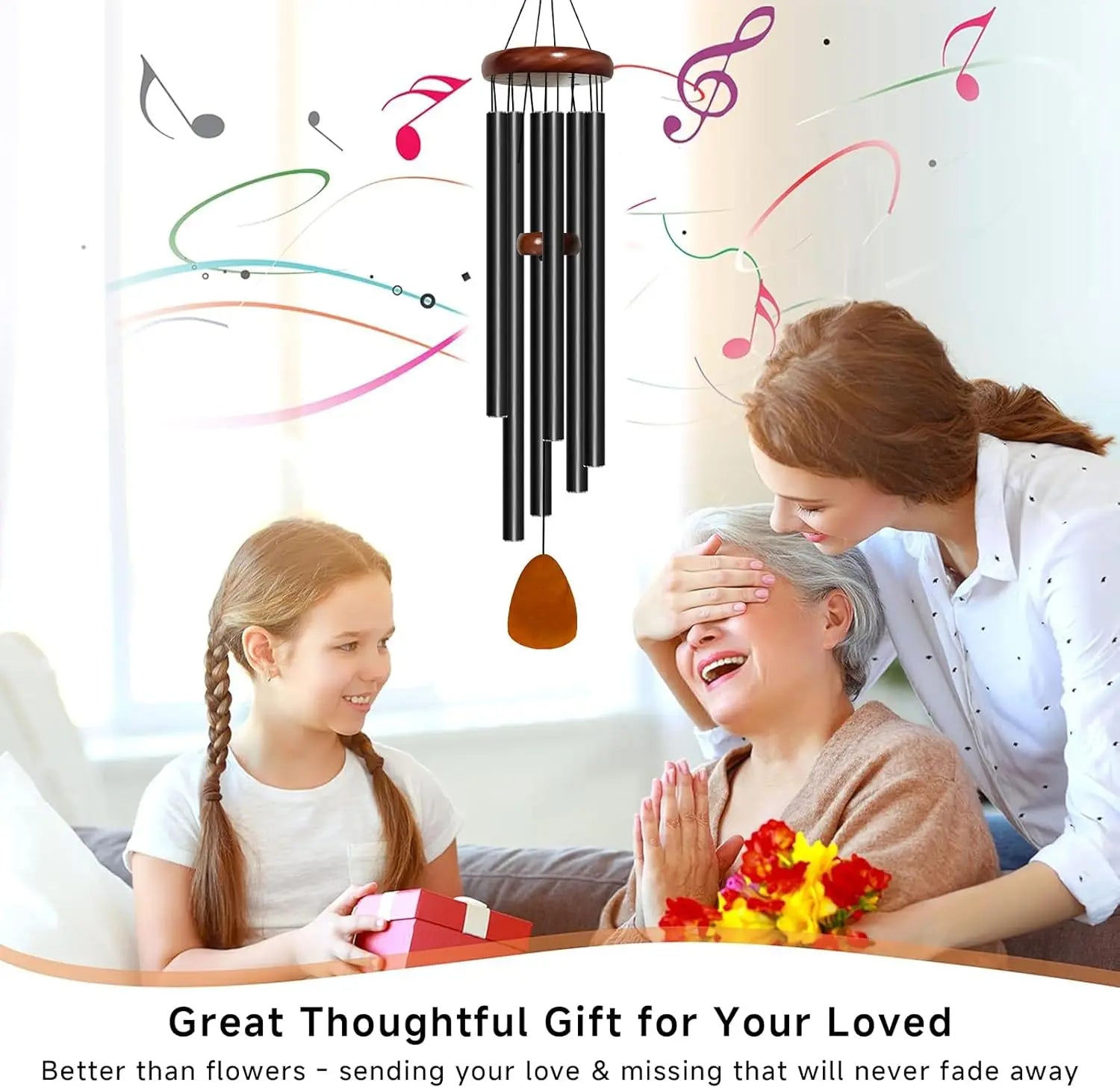 Outdoor Retro Aluminum Tube Hanging Wind Chimes